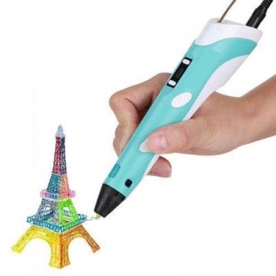 3D-ручка з дисплеєм для малювання 3D Pen 2 з комплектом пластику 3D-ручка з дисплеєм для малювання 3D Pen 2 з комплектом пластику
