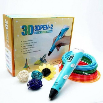 3D-ручка з дисплеєм для малювання 3D Pen 2 з комплектом пластику