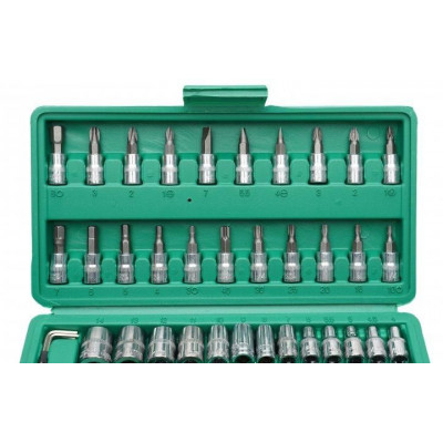 Набір інструментів 46 предметів в кейсі PIECE TOOL SET (красный) Набір інструментів 46 предметів в кейсі PIECE TOOL SET (красный)