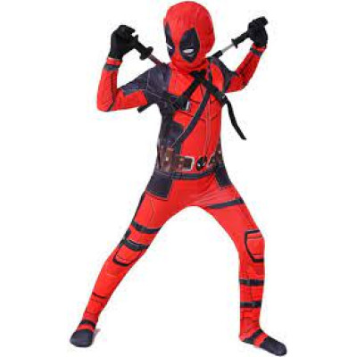 Костюм / Комбінезон + Балаклава + рукавички Дедпул Deadpool дитячий L Костюм / Комбінезон + Балаклава + рукавички Дедпул Deadpool дитячий L