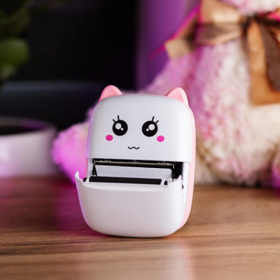 Міні-принтер дитячий портативний USB Happy Life HPX1P термопринтер бездротовий з термодруком + термопапір (колір Рожевий) Міні-принтер дитячий портативний USB Happy Life HPX1P термопринтер бездротовий з термодруком + термопапір (колір Рожевий)