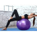  М'яч для фітнесу (фітбол) 75 см Rising Anti Burst Gym Ball (Кольори -синій та фіолетовий)