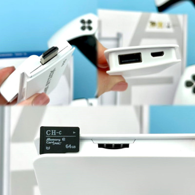 Ігрова Консоль GameStick у HDMI з Бездротовими Джойстиками M15 64GB та 20000 ігор, Біла