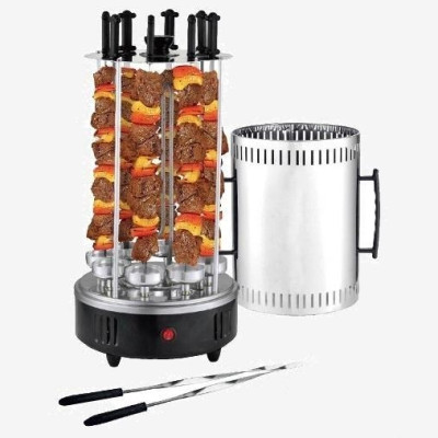 Електрошашличниця вертикальна на 6 шампурів, 1000W, Kebabs Machine / Домашня електрична шашличниця