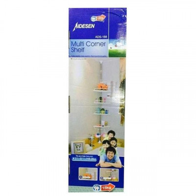 Кутова полиця для ванної кімнати Multi Corner Shelf, металева Кутова полиця для ванної кімнати Multi Corner Shelf, металева