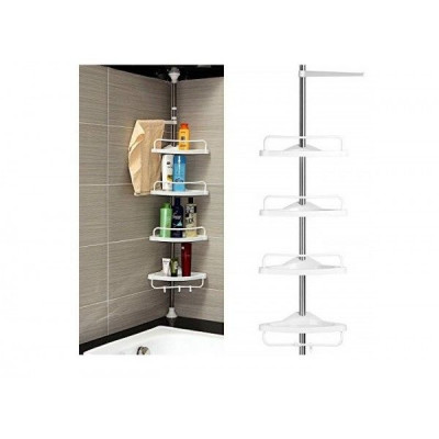 Кутова полиця для ванної кімнати Multi Corner Shelf, металева Кутова полиця для ванної кімнати Multi Corner Shelf, металева