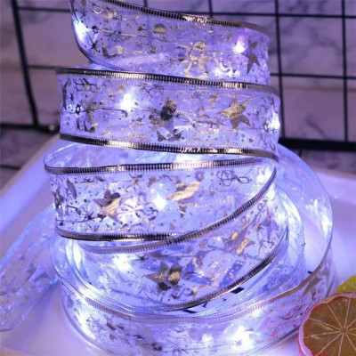 Світлодіодна ялинкова гірлянда у вигляді стрічки 100 Led 10 метрів Christmas Decoration Білий
