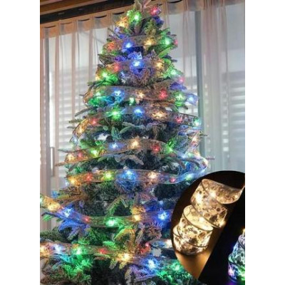 Світлодіодна ялинкова гірлянда у вигляді стрічки 50 Led 5 метрів Christmas Decoration Мульти