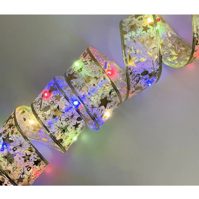 Світлодіодна ялинкова гірлянда у вигляді стрічки 50 Led 5 метрів Christmas Decoration Мульти