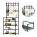 Універсальна вішалка для одягу New simple floor clothes rack 5 полиць 60*29.5*172см Універсальна вішалка для одягу New simple floor clothes rack 5 полиць 60*29.5*172см