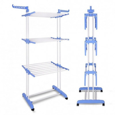 Сушарка для білизни підлогова Tiers Garment Rack With Wheels Сушарка для білизни підлогова Tiers Garment Rack With Wheels