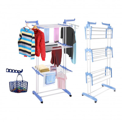 Сушарка для білизни підлогова Tiers Garment Rack With Wheels 