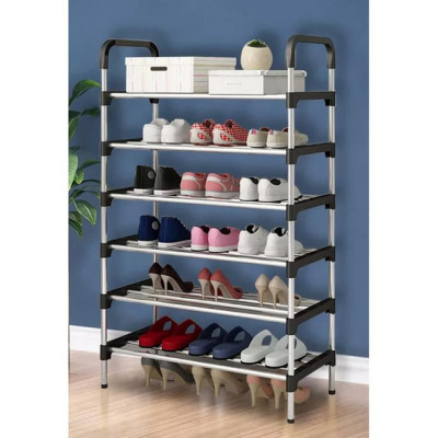 Напольна полиця для взуття на 6 поличок 113 х 56 х 28 см New shoe rack Полиця-підставка для взуття.