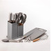 Набір кухонного приладдя 19 предметів Kitchen Set сірий колір