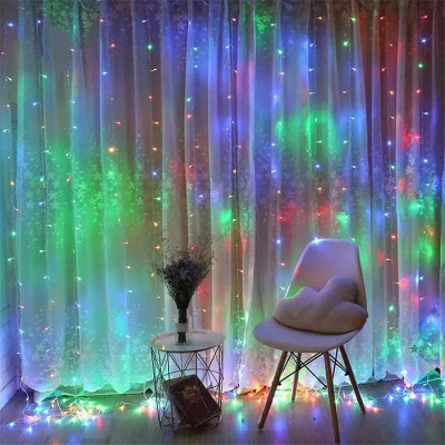 Гірлянда водопад 240 LED, 3*2 м, мульти, перемикач режимів. Гірлянда водопад 240 LED, 3*2 м, мульти, перемикач режимів.