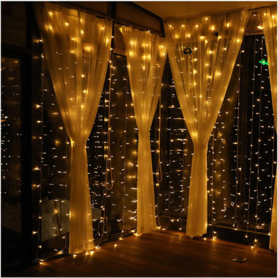 Гірлянда водопад 240 Led, 3*2 м, теплий білий. Перемикач режимів