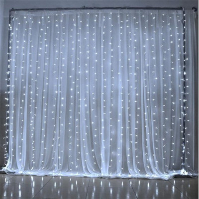 Гірлянда водопад 240 Led, 3*2 м,  холодний білий. Перемикач режимів