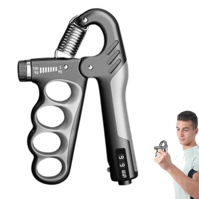 Кістовий еспандер EasyFit 5-100 кг (з лічильником) пружинний тренажер з регульованим навантаженням