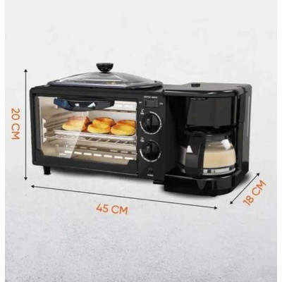 Піч електрична 3 в 1 R 53О8 електропіч 12 л міні духовка 2500W, Чорна (духовка, скоровода, кавоварка ) Піч електрична 3 в 1 R 53О8 електропіч 12 л міні духовка 2500W, Чорна (духовка, скоровода, кавоварка )