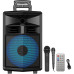 Портативна колонка ZQS-12130, Bluetooth, караоке, micro SD, мапа, aux, usb 2 мікрофони