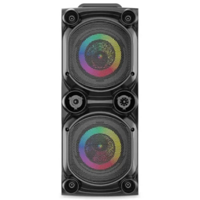 Колонка акустична акумуляторна з сабвуфером, дротовим мікрофоном, USB, SD, FM, AUX, Bluetooth, світломузикою та ручкою 15ват*2шт, 55см*25см*22см ZQS6226 Колонка акустична акумуляторна з сабвуфером, дротовим мікрофоном, USB, SD, FM, AUX, Bluetooth, світломузикою та ручкою 15ват*2шт, 55см*25см*22см ZQS6226