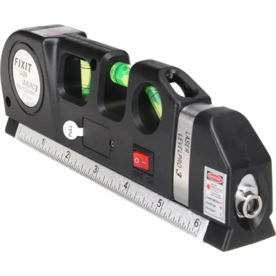 Лазерний рівень нівелір 4в1 Laser Level Pro 3 із вбудованою рулеткою 3 метри Лазерний рівень нівелір 4в1 Laser Level Pro 3 із вбудованою рулеткою 3 метри