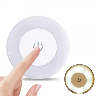 Сенсорний LED нічник з акумулятором, 3 режими світла, зарядка MicroUSB