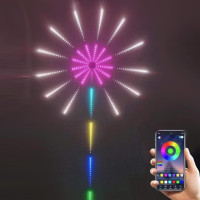 Настінне RGB LED підсвічування з ефектом феєрверку, Bluetooth управління, USB гірлянда