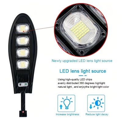 Вуличний сонячний LED прожектор з датчиком руху та пультом
