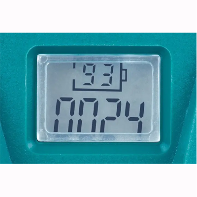 Професійний акумуляторний секатор з LCD-дисплеєм, 2 батареї, зарядка та кейс, синій