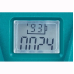 Професійний акумуляторний секатор з LCD-дисплеєм, 2 батареї, зарядка та кейс, синій