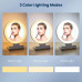 Косметичне дзеркало з LED підсвіткою та збільшенням 10x сенсорне настільне біле