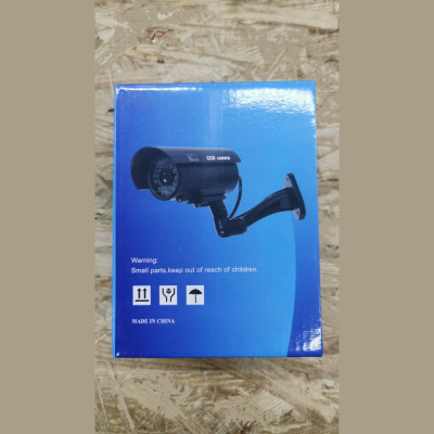 Муляж камери CCTV Camera з імітацією ІЧ-підсвічування, LED-індикатором і датчиком руху, охоронна камера для дому та офісу, чорна, 160×80×73 мм