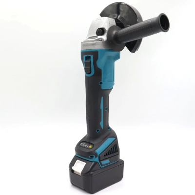 КШМ акумуляторна 125 мм із безщітковим двигуном та кейсом, синя болгарка для різання, шліфування та зачищення