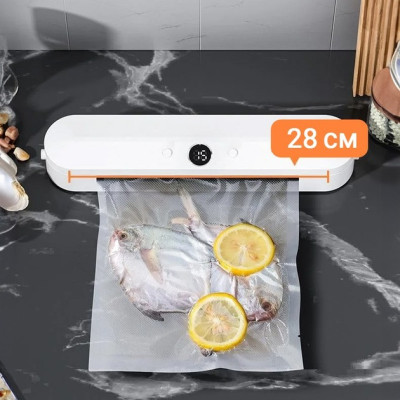 Вакууматор для пакетів Vacuum Sealer PRO 120 Вт, Білий