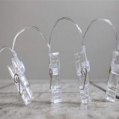 Гірлянда-прищіпки USB, 4,5 м, 20 LED, теплий білий