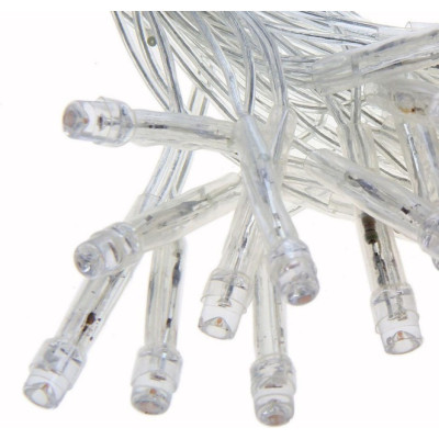 Гірлянда новорічна 35 м,  400 LED, білий дріт, мульти світло, 220V