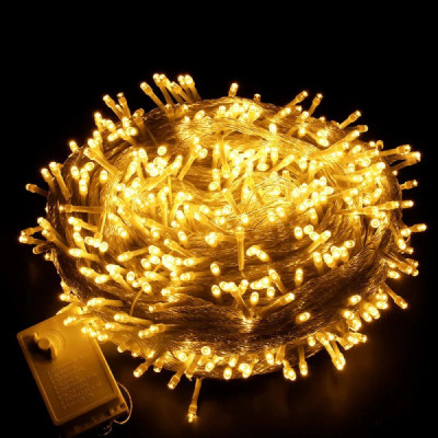 Гірлянда новорічна 35 м, 400 LED, білий дріт, тепле біле світло, 220V Гірлянда новорічна 35 м, 400 LED, білий дріт, тепле біле світло, 220V