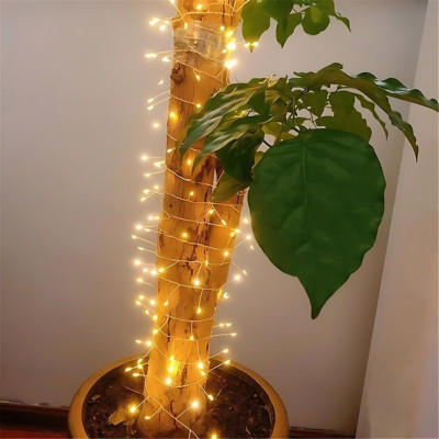 Гірлянда Роса "Мішура" 3 м 100 led, USB, з пультом ДУ, теплий білий