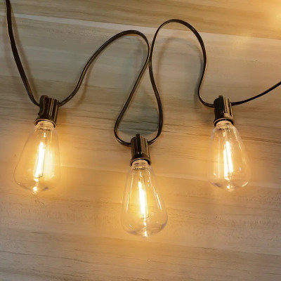 Зовнішня гірлянда Тепла біла 10 м, 25 LED, статичне світло, 220 В від мережі