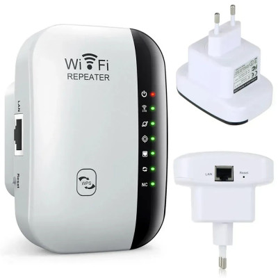 Бездротовий WI-FI репітер сигналу 802.11N/B/G 2dBi білий