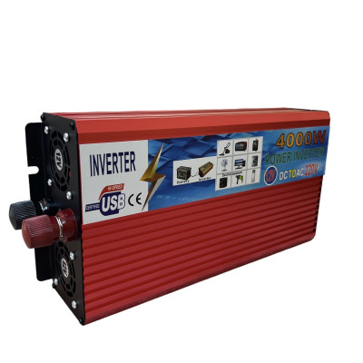 Перетворювач напруги Power 4000 Вт 12v 220v інвертор 4000w 12в 220в DC to AC