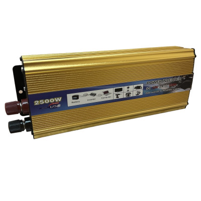 Перетворювач напруги Power 2500 Вт 12v 220v інвертор 2500w 12в 220в DC to AC
