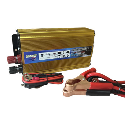 Перетворювач напруги Power 2000 Вт 12v 220v інвертор 2000w 12в 220в DC to AC Перетворювач напруги Power 2000 Вт 12v 220v інвертор 2000w 12в 220в DC to AC