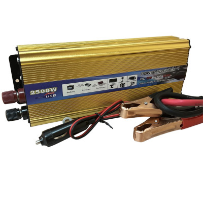 Перетворювач напруги Power 2500 Вт 12v 220v інвертор 2500w 12в 220в DC to AC Перетворювач напруги Power 2500 Вт 12v 220v інвертор 2500w 12в 220в DC to AC
