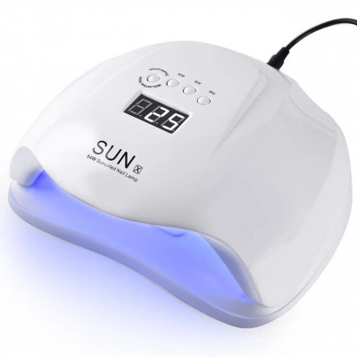 Лампа для манікюру 54 Вт UV Lamp SUN X, Біла / Лампа для нігтів / Лампа для гель лаку