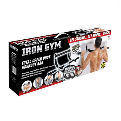 Універсальний домашній турнік Iron Gym 3 в 1 турнік, віджимання, прес Універсальний домашній турнік Iron Gym 3 в 1 турнік, віджимання, прес