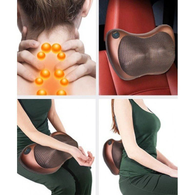 Масажна інфрачервона подушка Massage Pillow / Роликовий масажер для шиї та тіла з підігрівом Масажна інфрачервона подушка Massage Pillow / Роликовий масажер для шиї та тіла з підігрівом