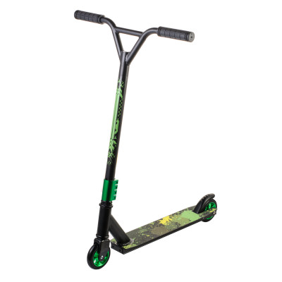 Самокат для трюків Scooter, колеса 100 мм PU алюміній 6+ Зелений  (Уцінка- без рідної коробки) 