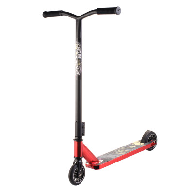 Самокат для трюків Scooter, колеса 110 мм PU алюміній 6+ Хром Помаранчеивий  (Уцінка- без рідної коробки) 